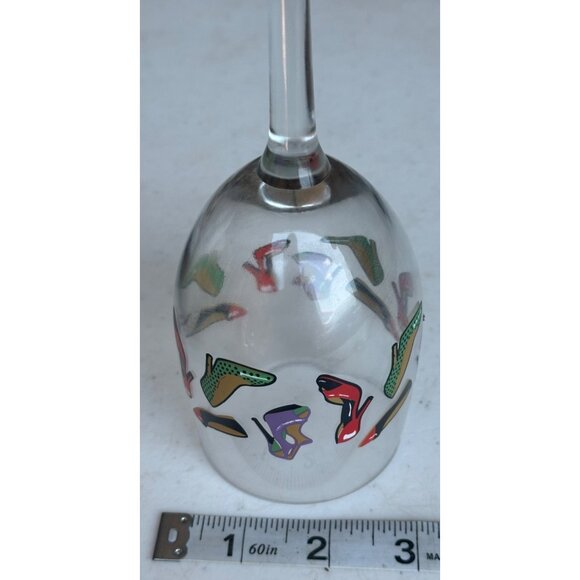 High Heel Shoes Theme Clear Stemmed Wine Glass 10 oz. Capacity 7" Tall - Picture 7 of 10